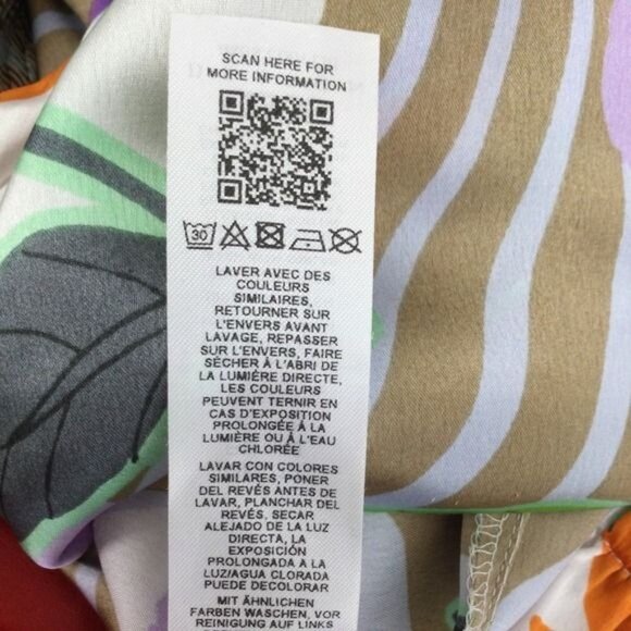 ASOS DESIGN Ruched Side Midi Skirt in Floral Swirl Print 8 NWT - Picture 7 of 8